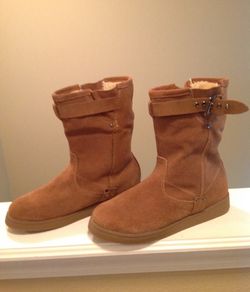 Brand New Mark Fisher Leather suede lined boots