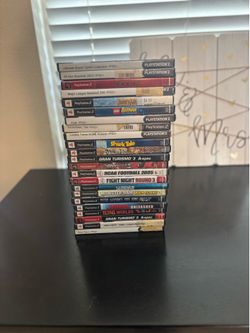 PS2 Game Lot Untested
