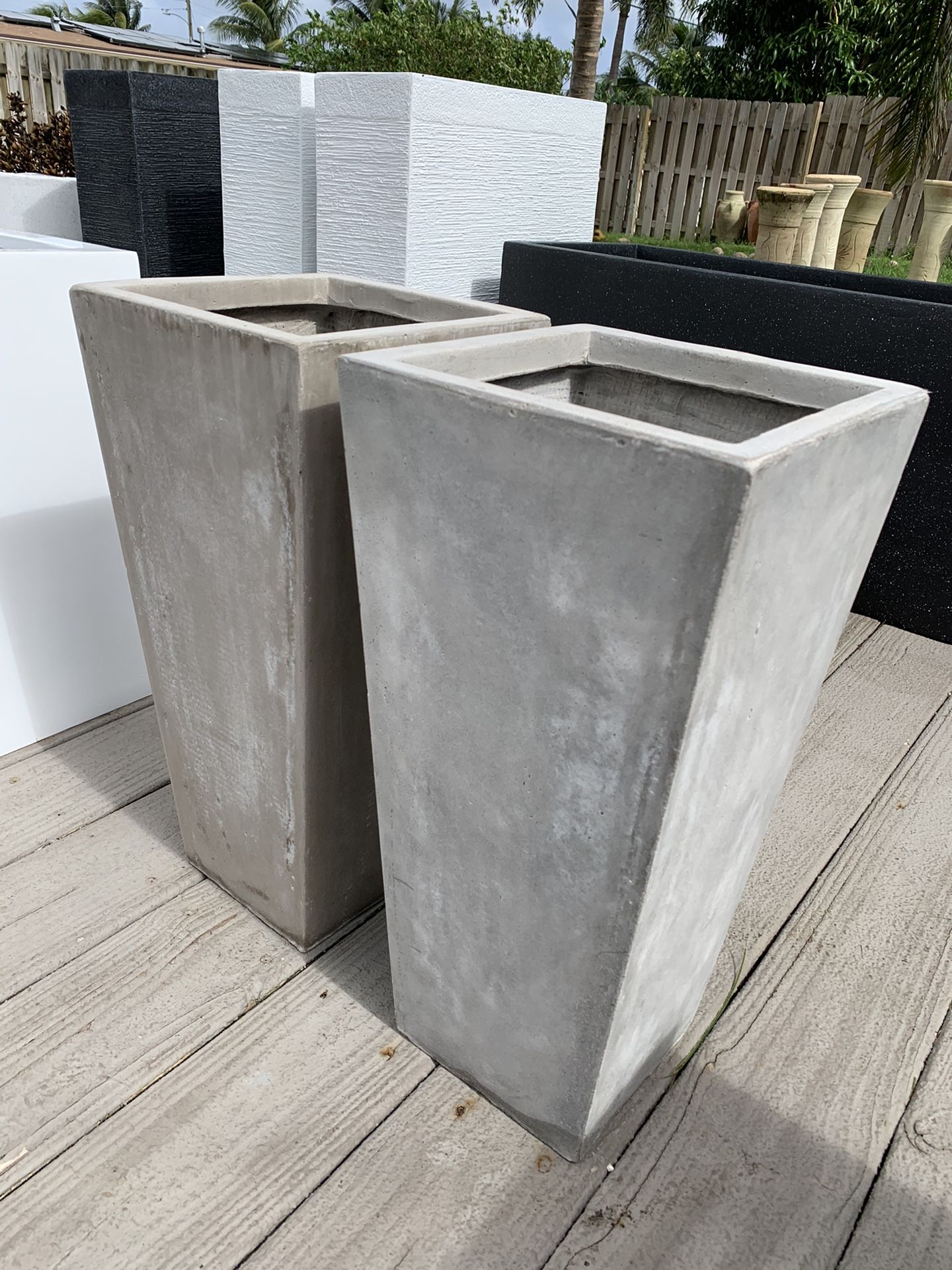 Modern Fiberglass Planters