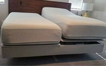 Cal-King split sleep number bed