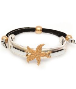 *Sale Price* Starfish Metal and Leather Band Bracelet *See My Other 90 Items*