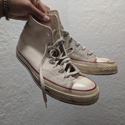 White Converse Chuck Taylor's 70's Hi Tops