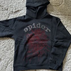 Red Sp5der Hoodie OG Rhinestone Size|M