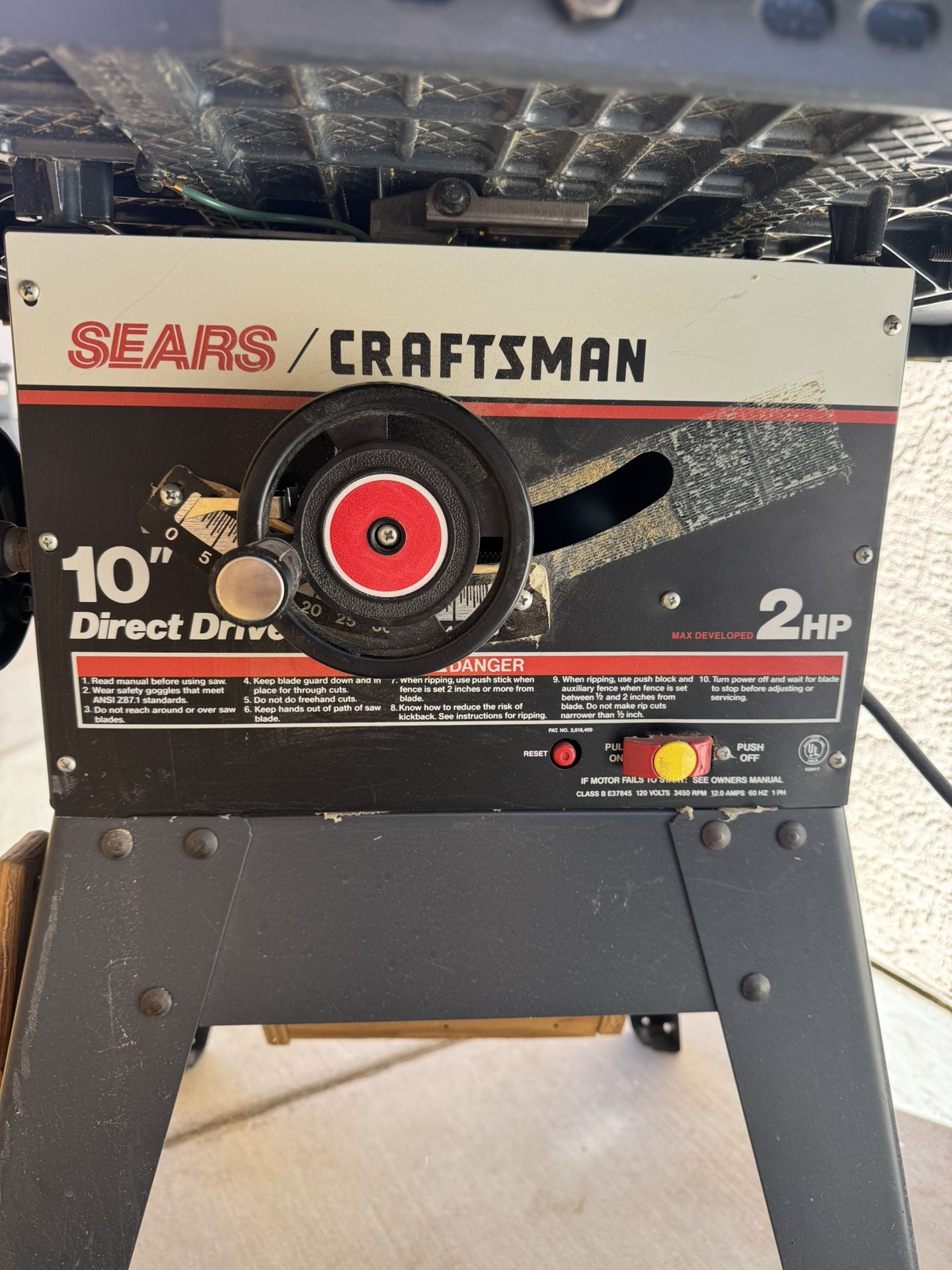 Sears Craftsman Table Saw 10”