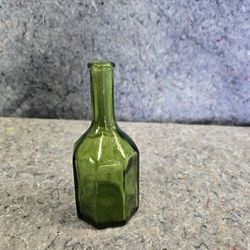 Small Green Glass Bottle