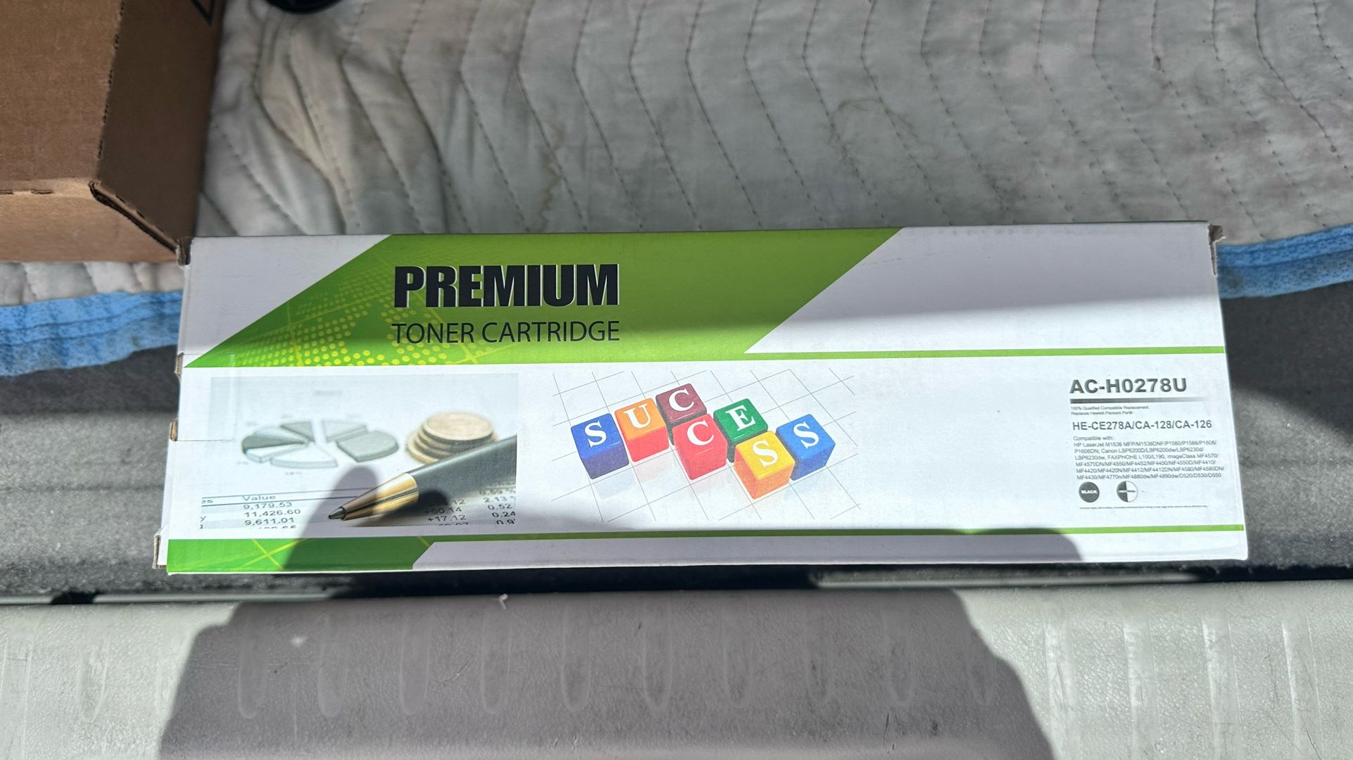 Premium Toner Cartridge AC-H0278U for HP 78A CE278A Canon 128/126