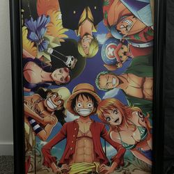 One Piece framed hard poster 