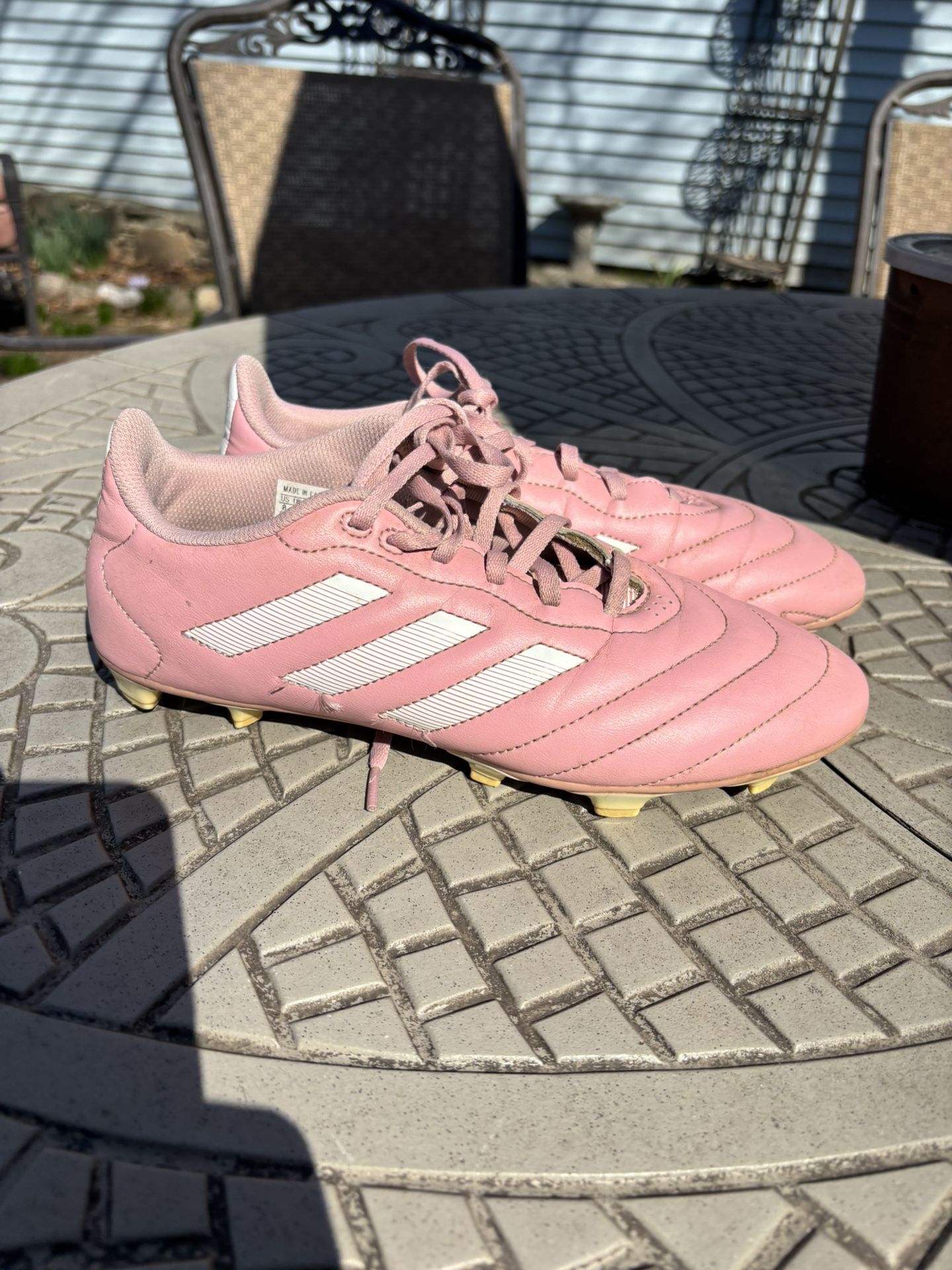 Women’s Pink Adidas Soccer cleats - Size 8