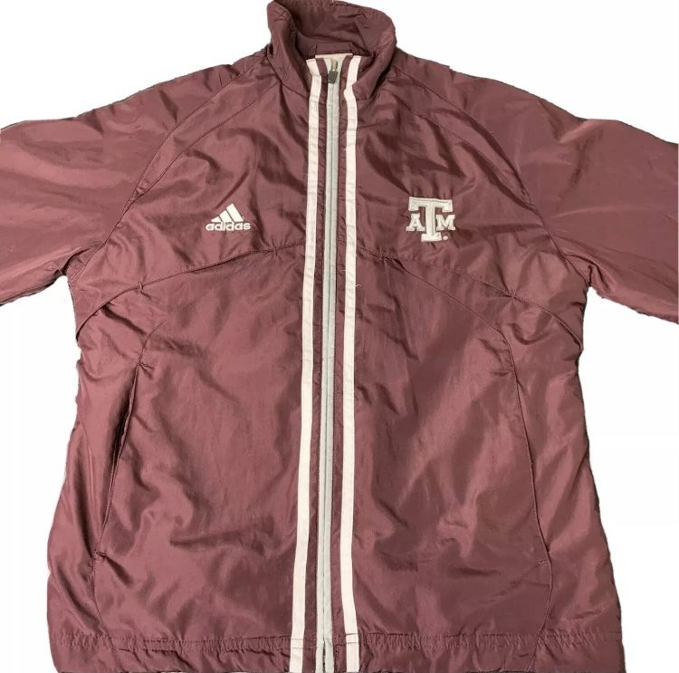 Texas A&M Aggies Dance Team NCAA Adidas Windbreaker Jacket - Women’s Size Medium