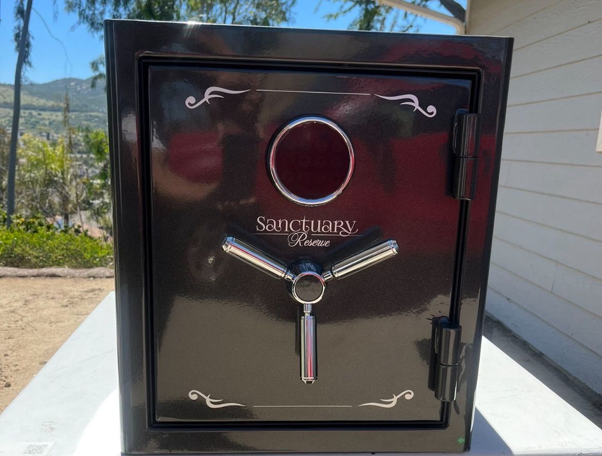 Sanctuary Platinum Fireproof/Waterproof Home and Office Safe w/ Electronic Lock, Dark G