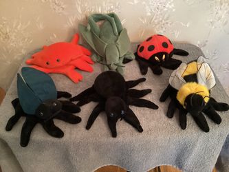Insect Bug Plush  Animal Hand Puppets  (Set of 6)