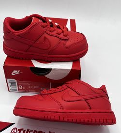 Nike Dunk Low Track Red Size 8c Toddler 