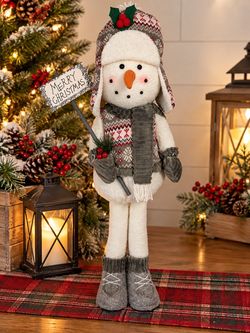 32” Standing Christmas Snowman Decoration