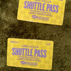 Two Weekend 2 Shuttle Passes Coachella