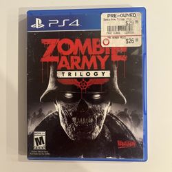PS4 Zombie Army Trilogy (PlayStation 4) Sony Shooter Clean Disc