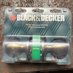Black And Decker Door Knob Handle Set