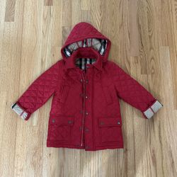 Burberry Red quilted jacket