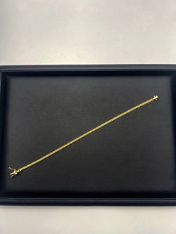 Brand New 10k yellow gold Cuban bracelet 8.5" bracelet 3mm wide