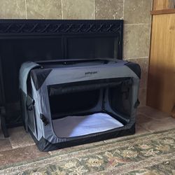 Collapsible dog Crate, 30 Inches Wide, For Small or Medium Dogs