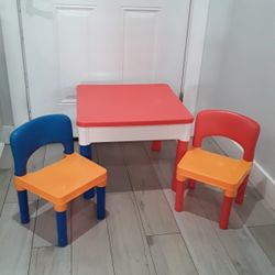 Toddlers Table With Two Chairs 