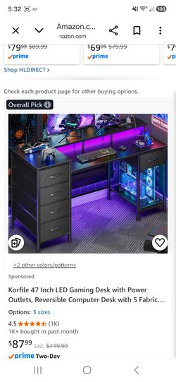 47" led desk