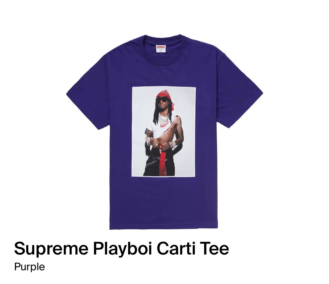 Supreme Playboi Carti Tee Purple XL