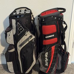 Golf Bags (Livsingolf 14 Way Cart Bag) (Top Flite Gamer 14 Way Stand Bag)