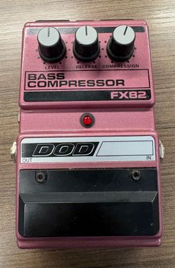 DOD FX-82 Bass Compressor Pedal with 12V power supply