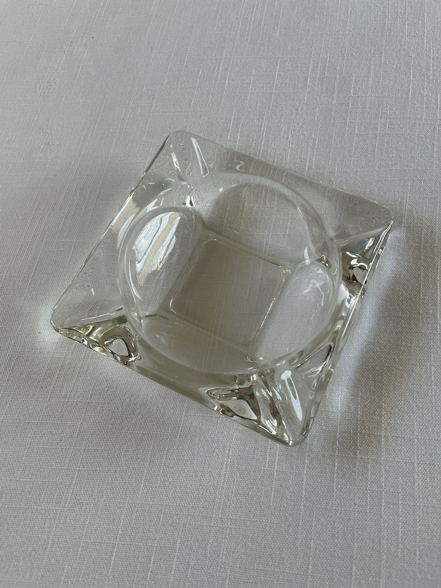 Vintage 70’s Glass Ashtray Catchall for Keys or Wallet