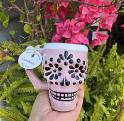 💥🕯 Talavera Dia De Los Muertos Candle Mug 💀💥