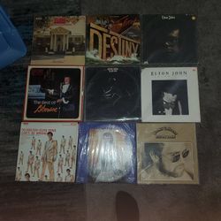 Variety Of Old Vinyls