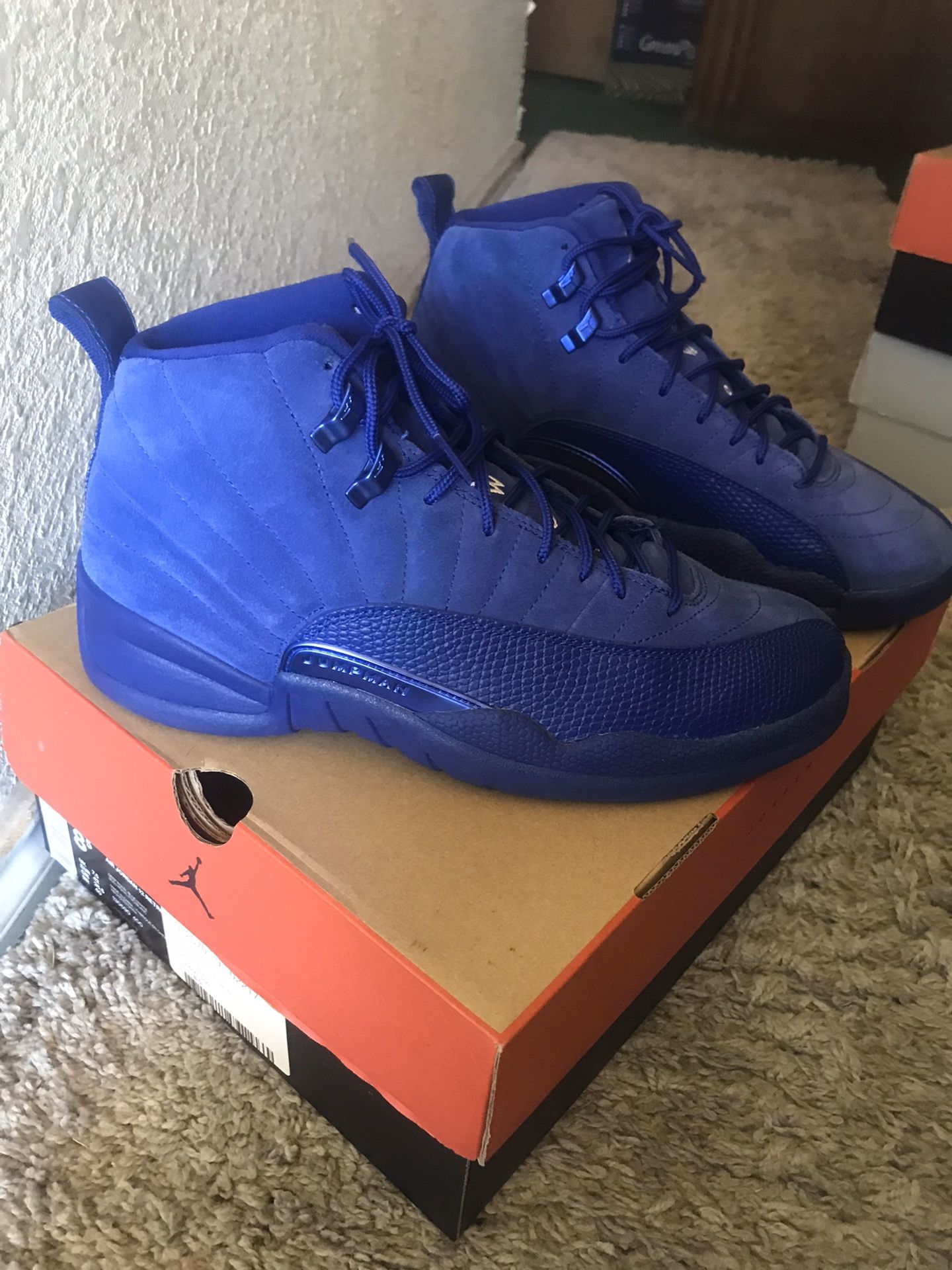 Jordan Retro 12’s Deep Royal Blue Size 8.5