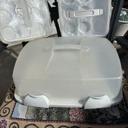 Heavy duty baked goods carriers .  All for $20.