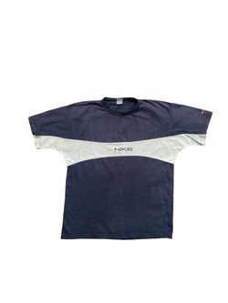 Vintage Nike Silver Tag Color Block Blue Gray T -Shirt Size Large