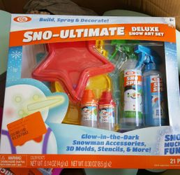 Sno-Ultimate Kit By Idea, Includes Color Sprayers, Markers and Stencils Snow Toys