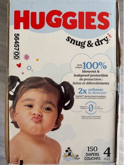 Huggies snug and dry diapers size 4