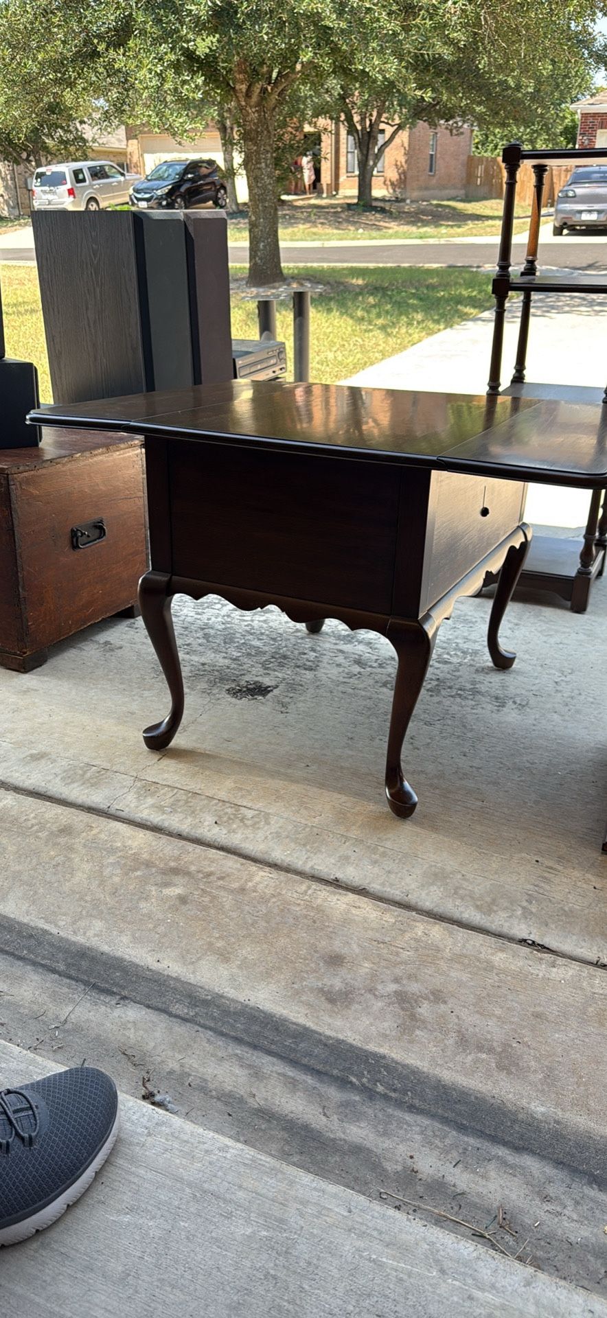 Solid Wood Table End Table 