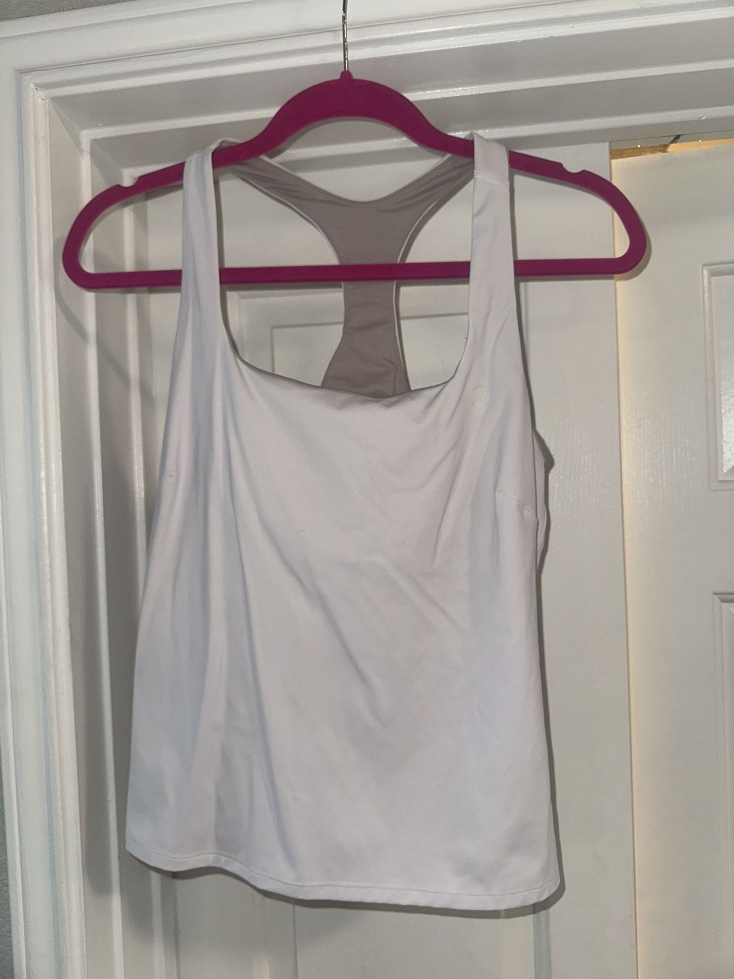 Lululemon White Racer Back Tank