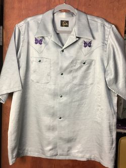 Used Needles Grey Button Up 