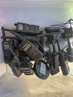 Box Of Old Motorola Radios