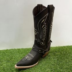 Women Western Cowgirl With strut last Boots Bota Vaquera Estilo Rodeo Para Dama