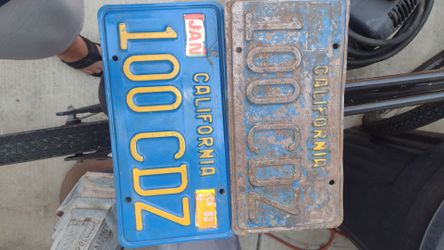 Vintage license plate sets