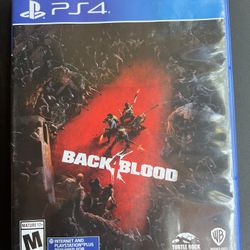 back 4 blood ps4 like new 