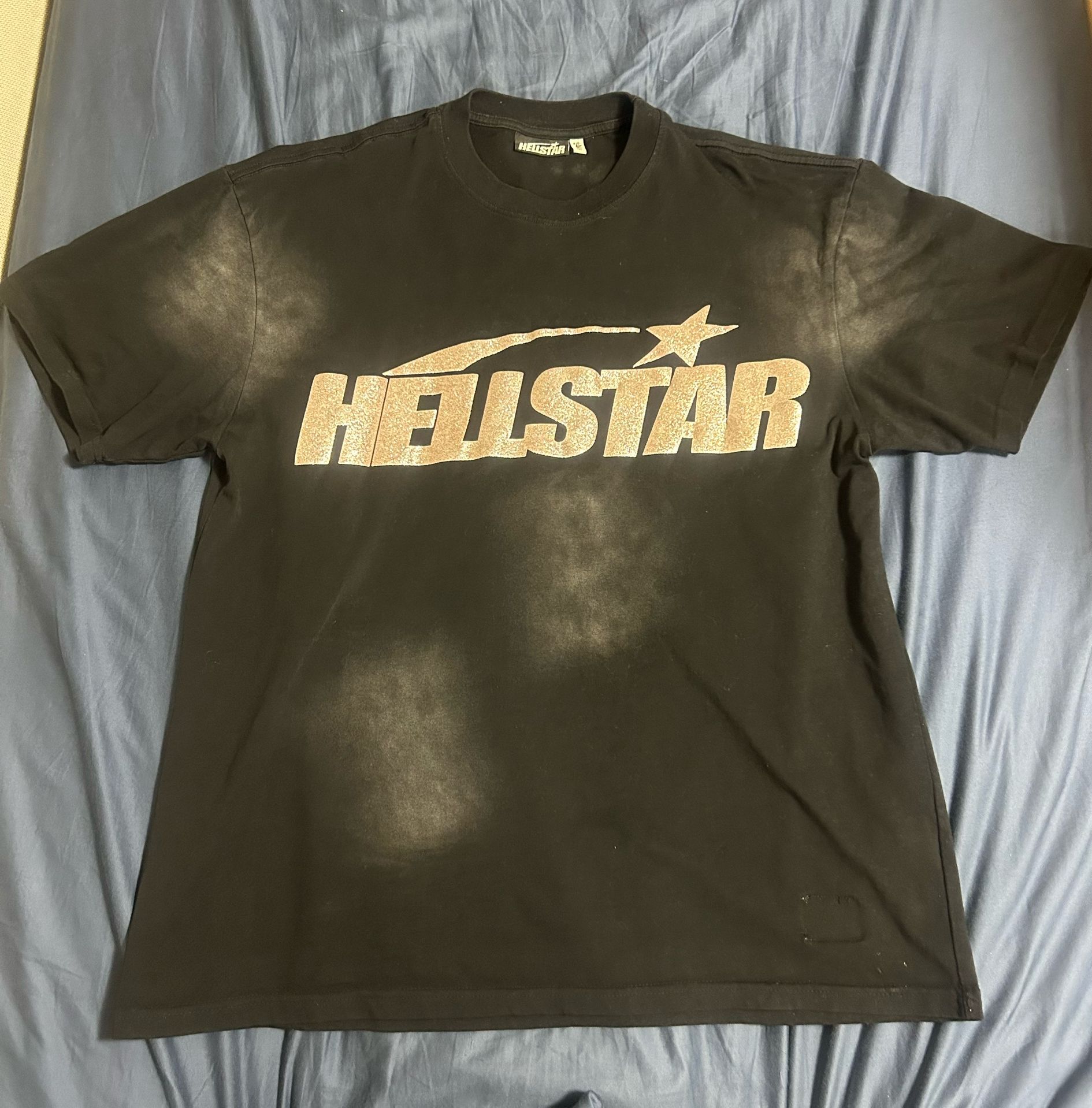 Hellstar T-shirt Black/Silver Large