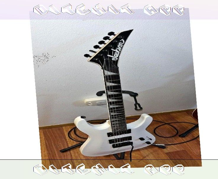 Shred Music with Premium Electric Guitar Options statement head