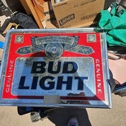 Vintage Bud light Mirror