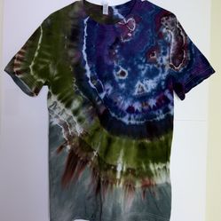 CRYPTIC CANOPY 🌲👁️ (M) HANDMADE TIE DYE SHIRT