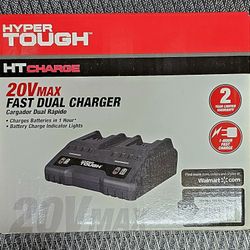 Hyper Tough 20VMax 1-Hour Fast Dual Charger HT19-401-003-14