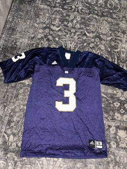 Vintage Notre Dame Fighting Irish Jersey Mens Adidas Football #3 Joe Montana S