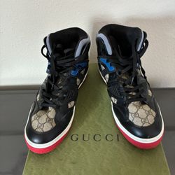 Gucci Basket High-Top Sneakers Authentic